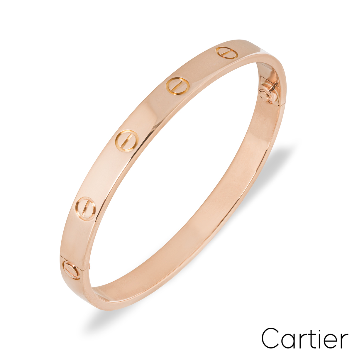 Cartier Rose Gold Plain Love Bracelet Size 20 B6035620 Cartier Rose Gold Plain Love Bracelet Size 20 B6035620